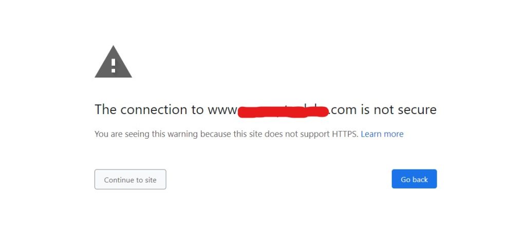 connection to www is not secure chrome browser