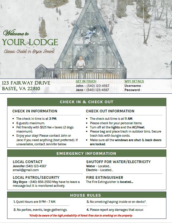 Your lodge in Bryce Resort green a frame final